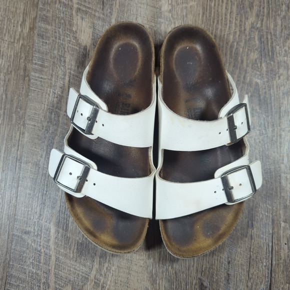 Birkenstock Arizona Birko-Flor White Sandals Women's Size EU 36 US 5 - Picture 5 of 15